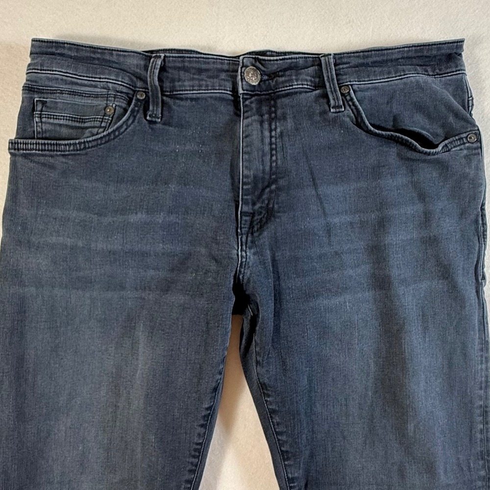 Mavi Jeans Zach Straight Leg Mens 34x29 Denim Pants Dark Wash Blue